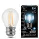 Лампа Gauss LED Filament Globe E27 9W 2700K 1/10/50