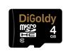 Карта памяти MicroSD 4GB DiGoldy Class 10 без адаптера