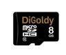 Карта памяти MicroSD 8GB DiGoldy Class 10 без адаптера