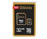 Карта памяти MicroSD 32GB DiGoldy Class 10 + SD адаптер