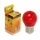 Ecola globe LED color 5,0W G45 220V E27 Red шар Красный матовая колба 77x45(1/10/100)
