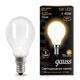 Лампа Gauss LED Filament Globe OPAL E14 5W 2700K 1/10/50