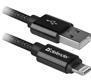 Кабель DEFENDER ACH01-03T PRO USB2.0, черный, AM-LightningM, 1m, 2.1A (1/100)