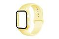 Ремешок Apple Watch 40mm силиконовый + защитное стекло, желтый