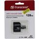 MicroSD 128GB Transcend 330S A2 V30 UHS-I U3 +SD адаптер