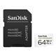 MicroSD 64GB SanDisk Class 10 High Endurance Video Monitoring Card UHS-I U3 V30 (100 Mb/s) + SD ад