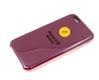 Силиконовый чехол Iphone 6 Plus Silicone Case, бордовый в блистере