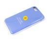 Силиконовый чехол Iphone 6 Plus Silicon Case голубой в блистере