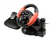 Игровой руль GW-225VR Dialog E-Racer - вибро, 2 педали + рычаг, PC USB/PS4&3/XB1&360/Android/Switch