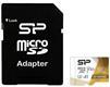 MicroSD 64GB Silicon Power Class 10 Superior Pro Colorful + SD адаптер
