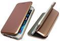 Чехол-книга Fashion Case Samsung Galaxy S21 Plus с силиконовым основанием и магнитом, розовое-золото