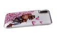 Задняя крышка Realme 9i утолщенная, жидкие блестки, цветной рисунок, девушка с далматинцем