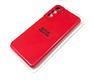 Силиконовый чехол Xiaomi Redmi Note 10 Silicone Case с бархатом внутри, без лого, в блистере, красный