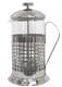 Чайник/кофейник (кофе-пресс) Caffe, 600 мл, из жаропр стекла, в корпусе из нерж стали, B535-600ML (1/12)