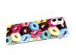 Задняя крышка Realme C21 красочный винил, прозрачный борт, пончики разноцветные