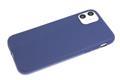 Силиконовый чехол Iphone X (10) Soft touch матовый без лого, темно-синий