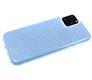 Силиконовый чехол блестящий 3в1 для Samsung Galaxy S22 Ultra голубой