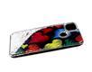 Задняя крышка Realme 8i утолщенный, жидкие блестки, цветной рисунок, разноцветные сердечки