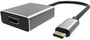 Адаптер USB Type-Cm---->HDMI(f) , 4K@120HZ 8K@ 30Hz, Alum Shell,Telecom 0.15м<TUC040>