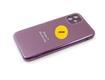 Силиконовый чехол Iphone 5 Silicon Case с логотипом, закрытый низ, в блистере, фиолетовый