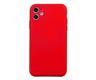 Силиконовый чехол Iphone 5 матовый, с защитой камеры, с бархатом внутри, красный