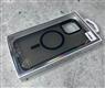 Задняя крышка Iphone 15 Pro CASE (HQC) прозрачная с MagSafe, с черным оттенком