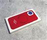 Силиконовый чехол Iphone 13 Pro Max (6.7) Silicone case без логотипа, с поддержкой Magsafe, закрытый низ, в упаковке, красный