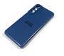 Силиконовый чехол Samsung Galaxy S20 FE Silicone Case с бархатом внутри, без лого, в блистере, синий