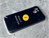 Силиконовый чехол Iphone 14 Pro Max (6.7) Silicone case, закрытый низ, в блистере, черный