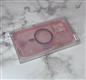 Задняя крышка Iphone 12 Pro (6.1) PROTECTIVE CASE с блестками, MagSafe из блесток, розовая