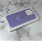 Задняя крышка Iphone 12/12 Pro (6.1) Leather Case MagSafe под кожу, с логотипом, светло-фиолетовая