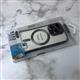 Силиконовый чехол Iphone 11 CASE BAND прозрачный, цветной борт и MagSafe, титановый