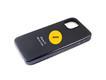 Силиконовый чехол Iphone 13 Pro Silicon Case с логотипом, закрытый низ, с защитой камеры , в блистере, черный