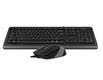 Клавиатура + мышь A4TECH Fstyler F1010 клав:черный/серый мышь:черный/серый USB Multimedia