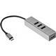 Переходник USB 3.1 Type-C -->4 USB3.0, Aluminum Shell, 0.2м Telecom <TA310C> (1/140)