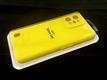 Силиконовый чехол Realme 9i Silicone case High-end TPU Case, soft-touch без лого, бархат внутри, в блистере, желтый