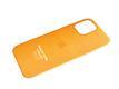 Задняя крышка Iphone 12/12 Pro (6.1) Leather Case под кожу, с лого, magsafe, в упаковке, оранжевая