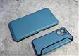 Чехол-книга NEW FASHION Iphone 13 Pro силиконовое основание, с магнитом и защитой камеры, голубой