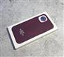Силиконовый чехол Iphone 11 Silicone case без логотипа, с поддержкой Magsafe, закрытый низ, в упаковке, бордовый
