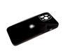 Задняя крышка Iphone 11 стеклянная, силиконовый борт, окантовка камеры и защитой, с лого, черная