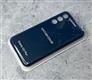 Задняя крышка Leather Cover Samsung Galaxy S23 Plus под кожу с логотипом, в блистере, темно-синяя