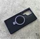 Задняя крышка с MagSafe для Samsung Galaxy S23 Plus прозрачно-матовая, чернично-серая