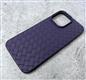 Силиконовый чехол Iphone 13 Pro Max (6.7) в виде плетения, фиолетовый