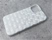 Силиконовый чехол Iphone 13 Pro чешуйчатый, плотный с блесками, белый
