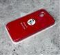 Силиконовый чехол Iphone 15 Pro Max Silicone case с лого, в блистере, красный