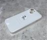 Силиконовый чехол Iphone 15 Pro Max Silicone case с лого, в блистере, белый