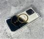 Задняя крышка Iphone 13/14 с MagSafe и золотыми прожилками, прозрачно-черная