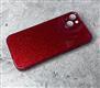 Силиконовый чехол Iphone XS плотный с блестками и защитой камеры, (8) бордовый