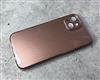 Силиконовый чехол Iphone XS плотный с блестками и защитой камеры, (19) коричневый