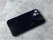 Силиконовый чехол Iphone XS плотный с блестками и защитой камеры, (16) черный